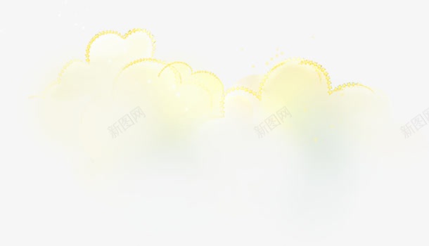 黄色云朵卡通png免抠素材_新图网 https://ixintu.com 云朵 卡通 设计 黄色