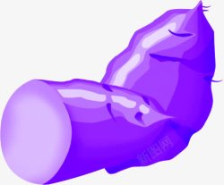 紫薯卡通手绘装饰素材