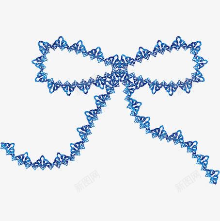 蓝色纺织手绘绳结装饰图案png免抠素材_新图网 https://ixintu.com 手绘 纺织 绳结 蓝色 蓝色纺织手绘绳结装饰图案 装饰图案