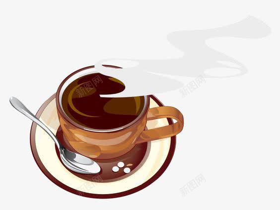 创意咖啡杯png免抠素材_新图网 https://ixintu.com 下午茶 咖啡 早茶 杯子 棕色咖啡杯 热气