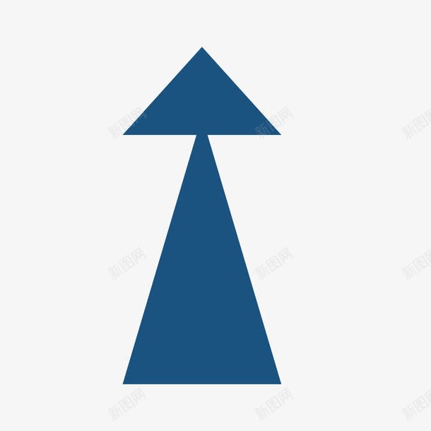 蓝色双三角向上箭号png免抠素材_新图网 https://ixintu.com 双三角 向上 箭号 蓝色