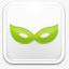 化妆舞会绿色的眼罩图标png_新图网 https://ixintu.com 眼罩