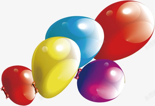 手绘彩色气球促销装饰png免抠素材_新图网 https://ixintu.com 促销 彩色 气球 装饰