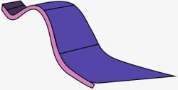 紫色卡通元素素材