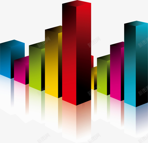 3D立体直方矢量图ai免抠素材_新图网 https://ixintu.com 3D立体直方图 直方图 直方图素材图 立体直方图 矢量图