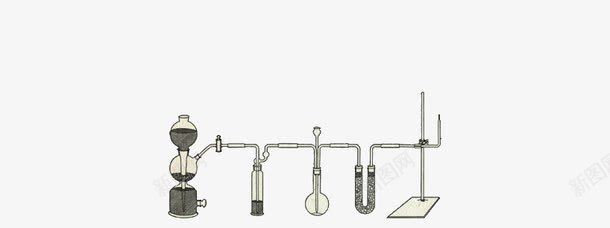 黑白化学用具psd免抠素材_新图网 https://ixintu.com 化学 化学用具 工具