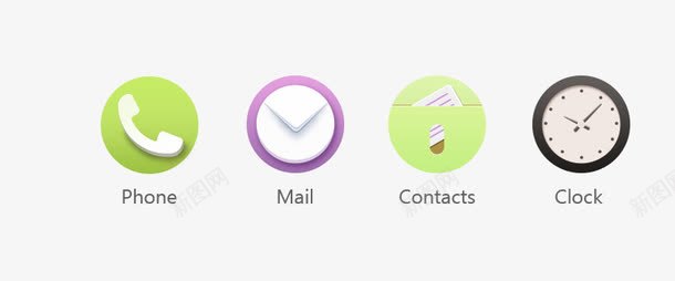 UI图标png免抠素材_新图网 https://ixintu.com 手机 清新 界面