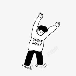 方程式黑白团在水里的少年高清图片