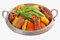 铸铁锅中的食物锅中的食物高清图片