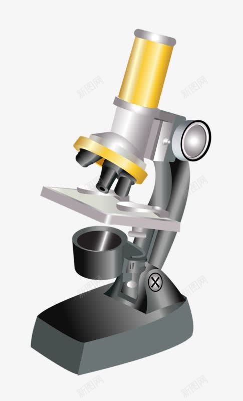 手绘显微镜png免抠素材_新图网 https://ixintu.com 医疗设备 手绘 显微镜 科学