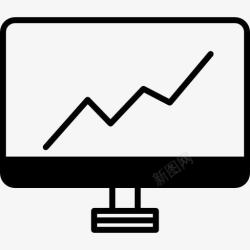 增长线业务报告的增长图标高清图片