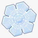 卡通蓝色花纹雪花png免抠素材_新图网 https://ixintu.com 卡通 花纹 蓝色 雪花