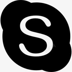 视频通话的使者Skype标志图标高清图片