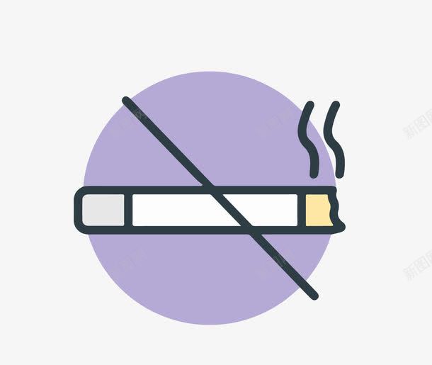 禁止吸烟图标png_新图网 https://ixintu.com ai格式 icon nosmoking 创意 卡通 图标 图案 扁平设计 扁平设计免费 扁平设计免费下载 禁止 警示图标 非工作人员禁止入内