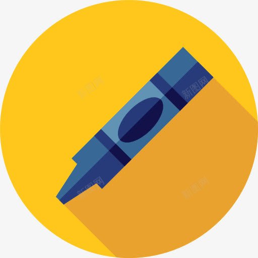 蜡笔图标png_新图网 https://ixintu.com 写 工具和器具 教育 画 蜡笔
