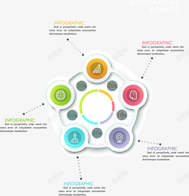 创意PPT元素矢量图eps免抠素材_新图网 https://ixintu.com 3D信息图表 PPT信息图表 PPT图表 信息图表 信息标签 商务金融 演示图形 矢量图