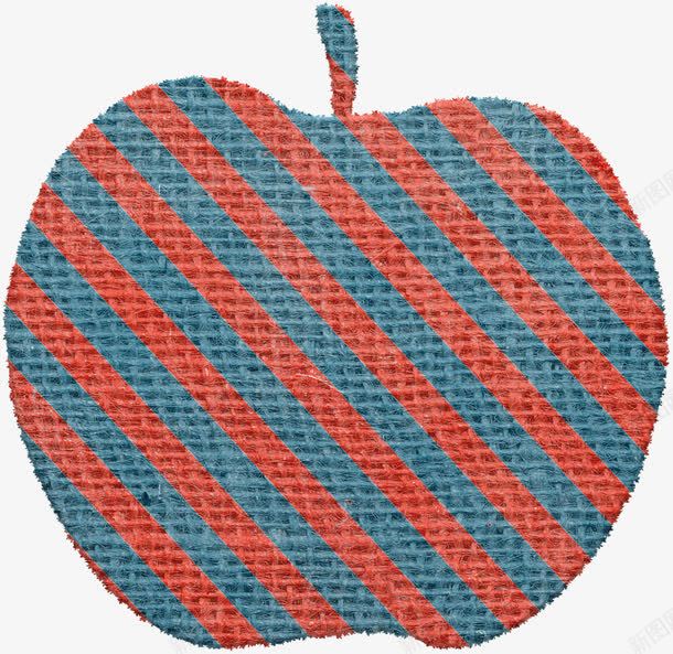 彩色条纹苹果png免抠素材_新图网 https://ixintu.com 彩色苹果 手工苹果 条纹苹果 苹果