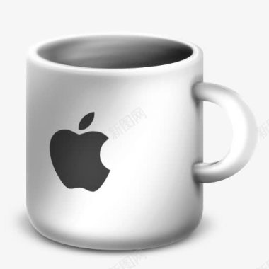 水杯苹果标志图标图标