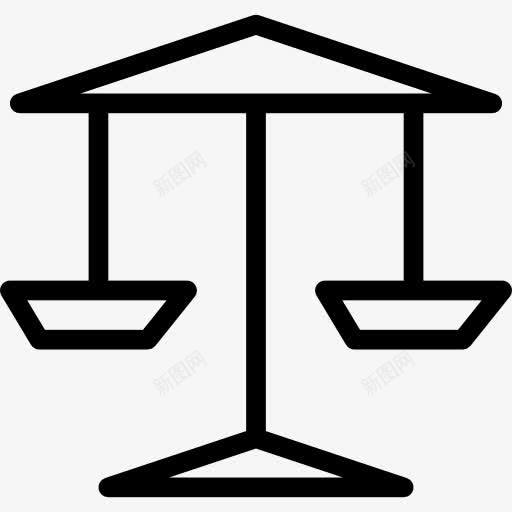 平衡图标png_新图网 https://ixintu.com 司法尺度 平衡 杂 正义 法官 法律