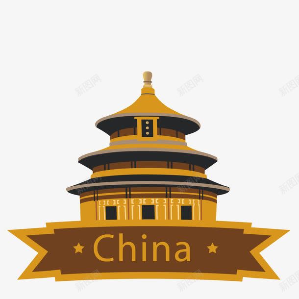中国建筑png免抠素材_新图网 https://ixintu.com 中国 建筑 高塔