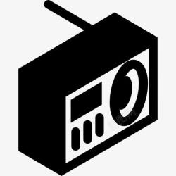 无线电收音机的天线盒无线图标高清图片