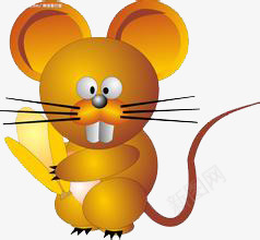 卡通老鼠png免抠素材_新图网 https://ixintu.com 动物 卡通 可爱 棕色 老鼠
