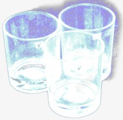 晶莹玻璃杯水杯电商素材