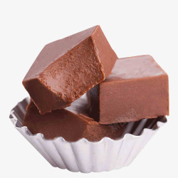 一盘巧克力巧克力巧克力块黑色巧克力高清图片