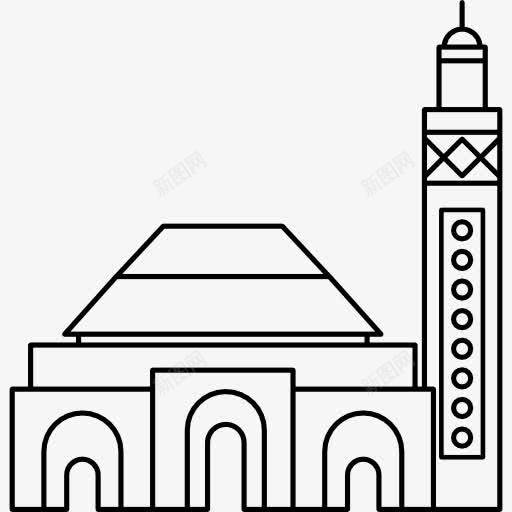 HassanMosque图标png_新图网 https://ixintu.com Casablanca 古迹 摩洛哥 清真寺