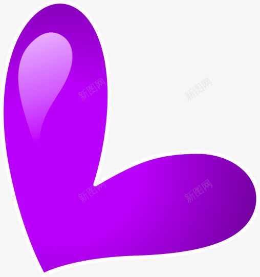 卡通紫色爱心气泡png免抠素材_新图网 https://ixintu.com 卡通手绘 气泡 爱心 紫色