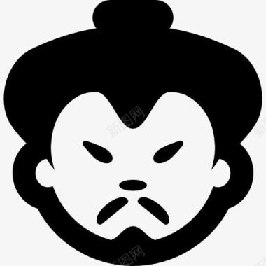 亚洲男人的脸图标图标