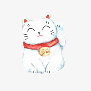 卡通招财猫png免抠素材_新图网 https://ixintu.com 卡通 招财猫 装饰