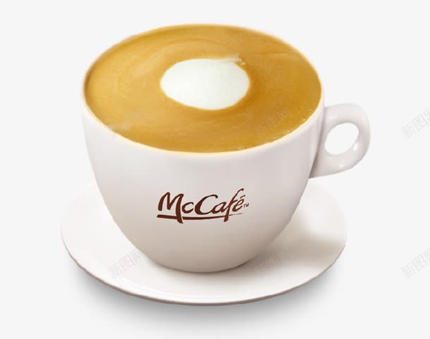 特浓奶香咖啡png免抠素材_新图网 https://ixintu.com 咖啡 奶香 白杯