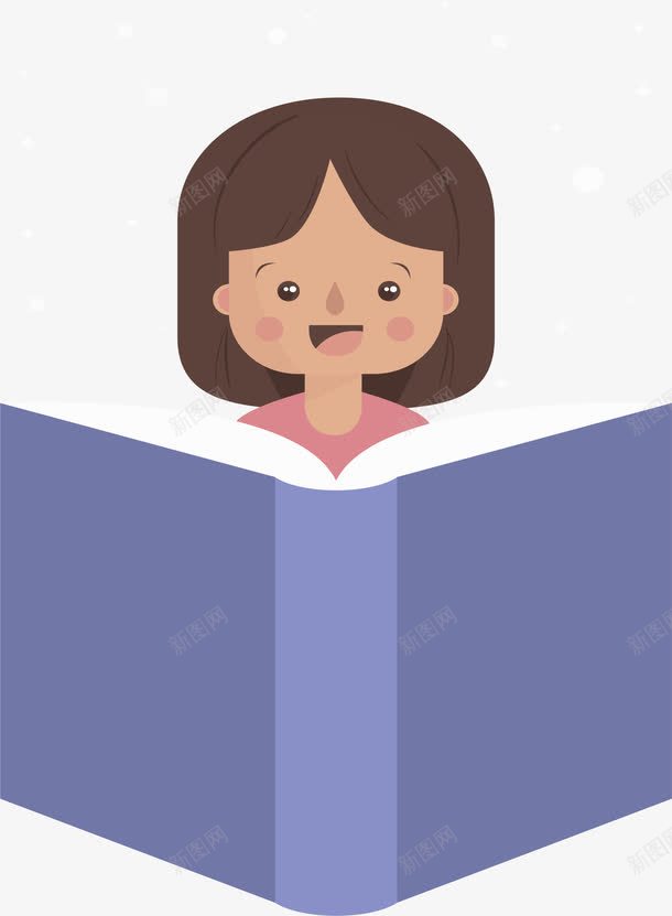 看书的女孩子png免抠素材_新图网 https://ixintu.com 卡通女孩 可爱女孩 看书 矢量png 阅读 阅读日