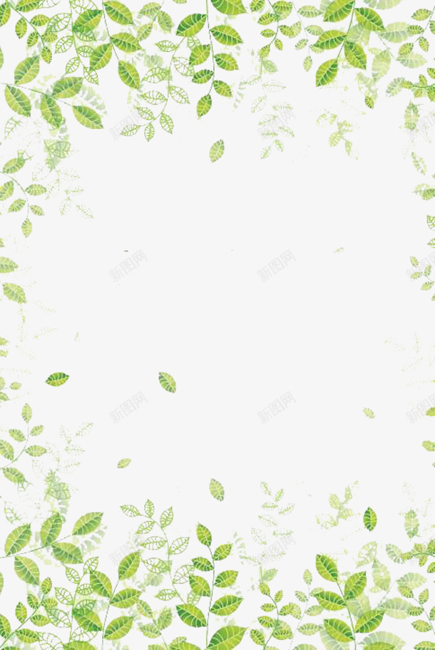 上边树叶png免抠素材_新图网 https://ixintu.com 叶子 树叶 植物 绿叶 装饰