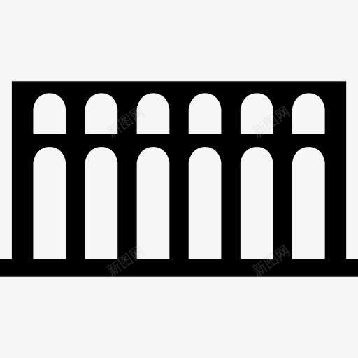 塞哥维亚渡槽西班牙图标png_新图网 https://ixintu.com 塞哥维亚 塞哥维亚渡槽 巨大 建筑 拱门 渡槽 纪念碑 西班牙