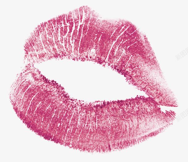红色美丽唇印效果元素png免抠素材_新图网 https://ixintu.com 免抠PNG 唇印 效果元素 红色 美丽