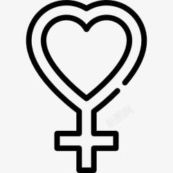 心脏形态femenine图标高清图片