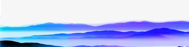 蓝色山峦装饰png免抠素材_新图网 https://ixintu.com 图案 山峦 蓝色 装饰 设计