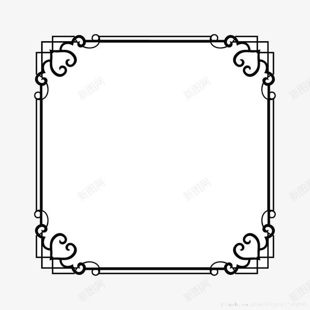 前言边框png免抠素材_新图网 https://ixintu.com 前言 前言边框 简约 线条 边框