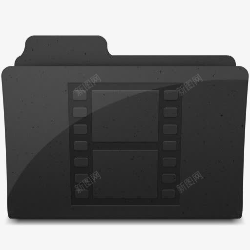 moviefoldericon黑色的豹子图标png_新图网 https://ixintu.com 