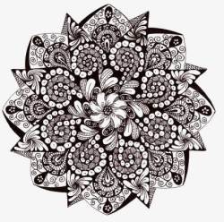 魔幻花纹复古花纹高清图片