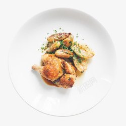 法式餐法式鸡肉餐高清图片