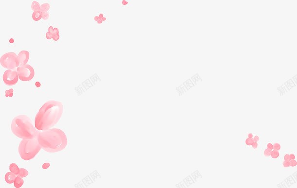 粉色可爱卡通花朵清新png免抠素材_新图网 https://ixintu.com 卡通 可爱 清新 粉色 花朵