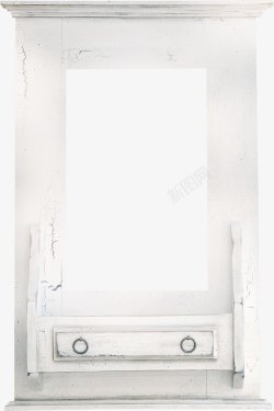 白色木质窗户素材