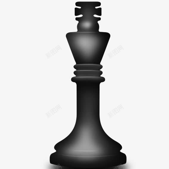 国际象棋黑色png免抠素材_新图网 https://ixintu.com 国际象棋 棋子 立体 西洋棋 黑色