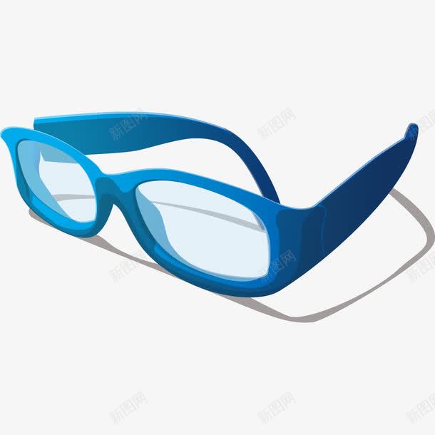 蓝色太阳眼镜png免抠素材_新图网 https://ixintu.com 太阳眼镜 眼睛 眼镜 蓝色 蓝色眼镜