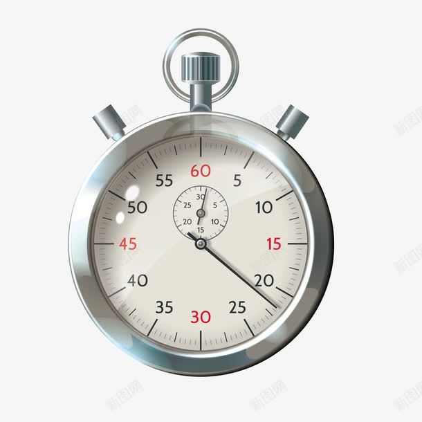 计时器png免抠素材_新图网 https://ixintu.com PNG免抠图下载 分钟 时间 秒表 装饰 金属质感