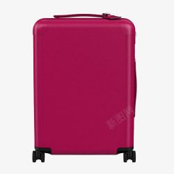 玫红色行李箱素材