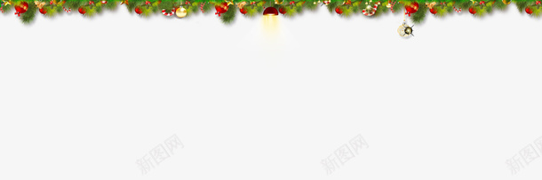 圣诞节海报装饰png免抠素材_新图网 https://ixintu.com 叶子 喜庆 圣诞节 圣诞装饰 彩球